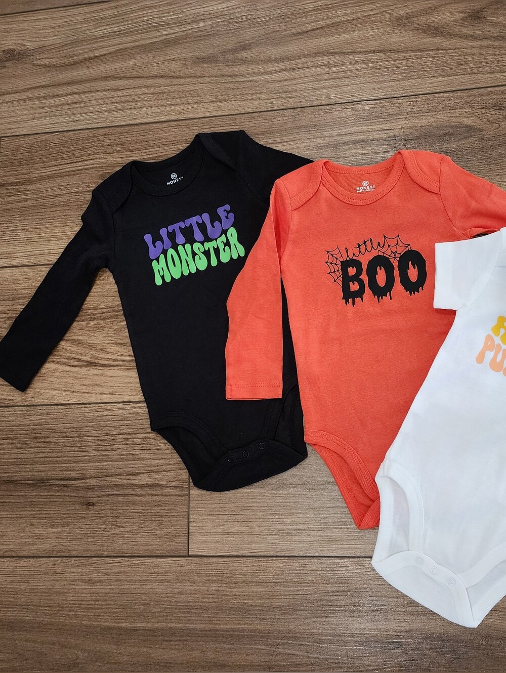 Honest Baby Clothing 3 Piece Baby Bodysuit Set, New Organic